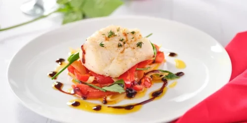 Baked Cod Peperonata